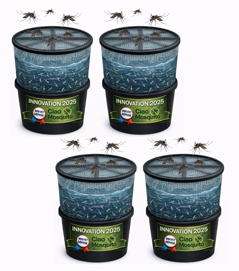 Piège larves moustique tigre breveté Ciao Mosquito®