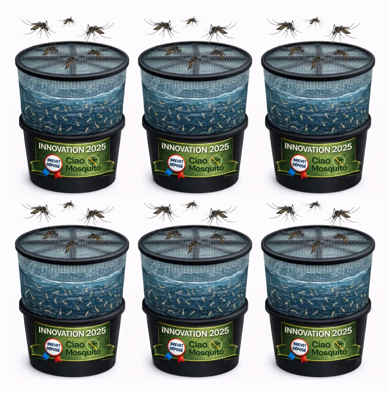 Piège larves moustique tigre breveté Ciao Mosquito®