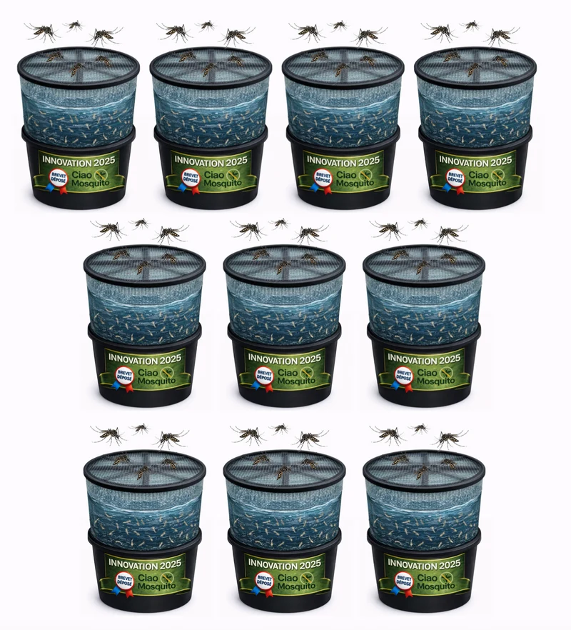 Piège larves moustique tigre breveté Ciao Mosquito®