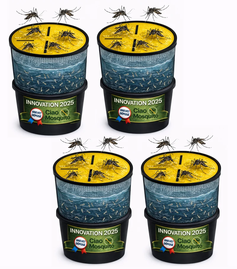 Piège moustique tigre écologique & larves Pack complet Ciao Mosquito®