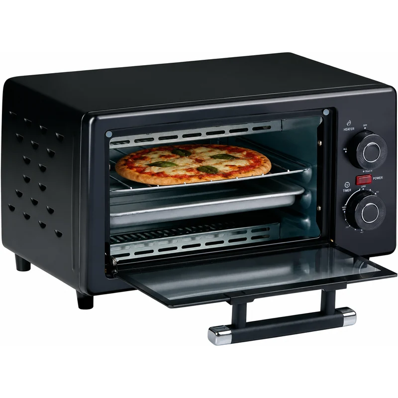 Mini Forno da Campeggio Spina 24V Fornetto Roulotte Camion 9L 300W in Acciaio