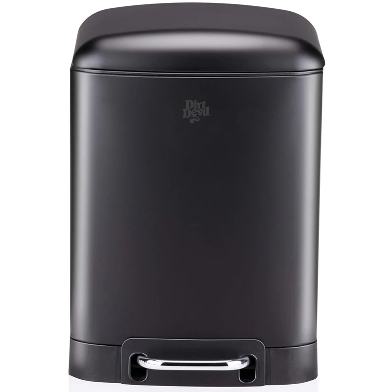 Pattumiera a Pedale 6L Nero Chiusura Morbida Cestino Spazzatura per Bagno Cucina