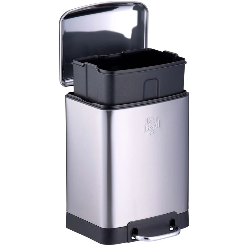 Pattumiera a Pedale 6L con Chiusura Morbida Cestino Spazzatura per Bagno Cucina