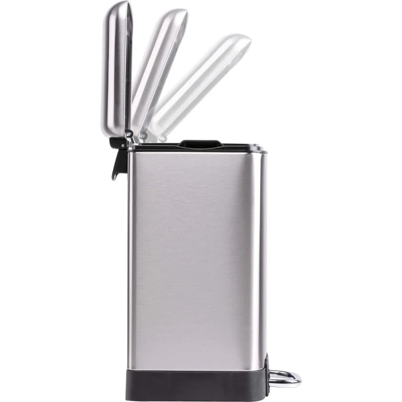 Pattumiera a Pedale 6L con Chiusura Morbida Cestino Spazzatura per Bagno Cucina