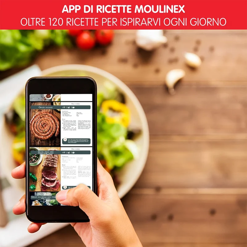 Friggitrice ad Aria 4,6L Easy Fry & Grill con 8 Programmi Temperatura Regolabile
