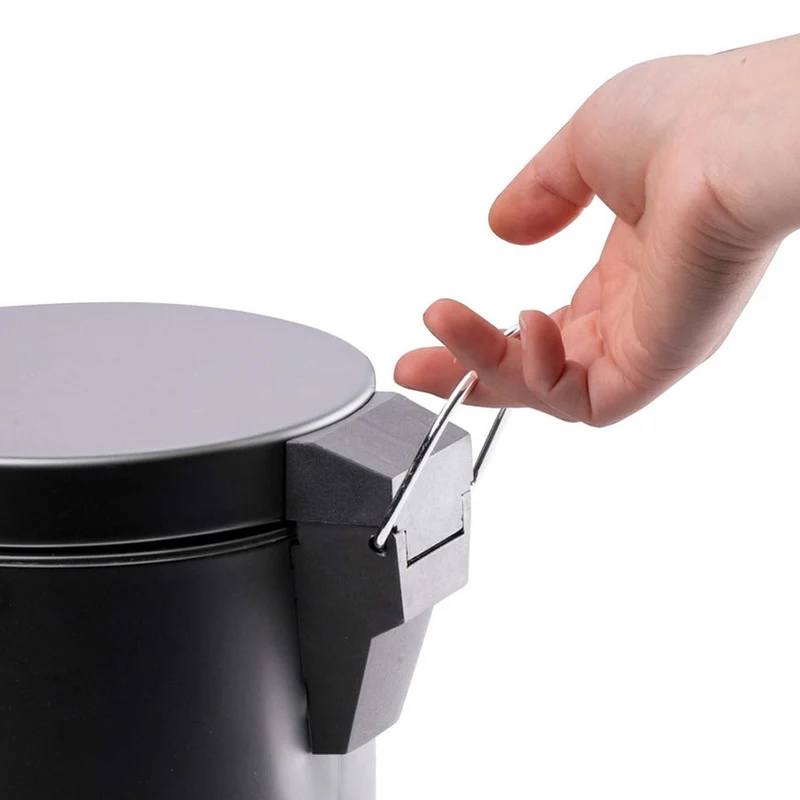 Cestino a Pedale Pattumiera da Bagno Cucina Chiusura Ammortizzata Spazzatura 3L