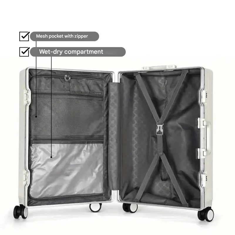 Handbagage Koffer 20 Inch – Laptopvak, TSA-Slot & USB-Aansluitingen