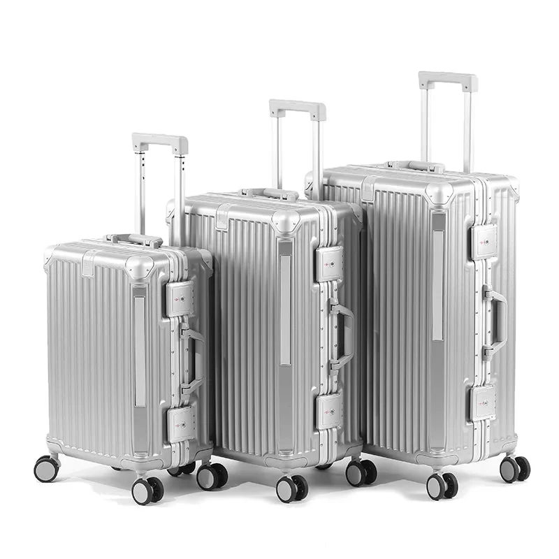 Hardcase Reiskoffer – TSA-Slot, Aluminium Frame & 360° Spinnerwielen
