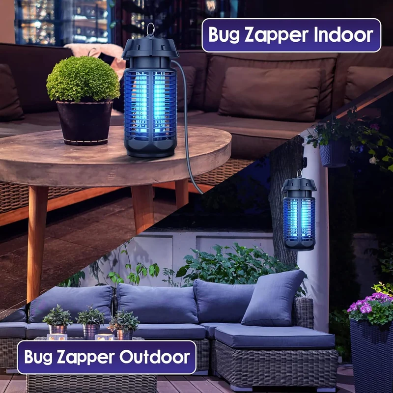 Elektrische Insectenverdelger – 20W UV-Lamp voor Binnen & Buiten tot 80 m²