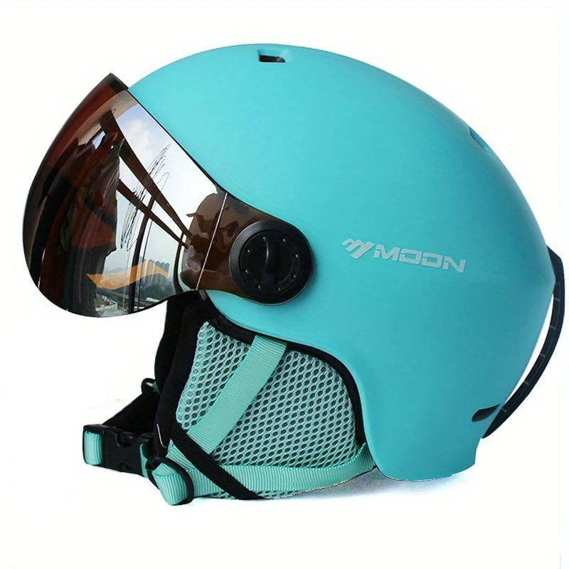 Skihelm – Verstelbaar met Afneembare Vizier & Ademend Design