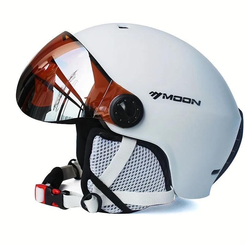 Skihelm – Verstelbaar met Afneembare Vizier & Ademend Design