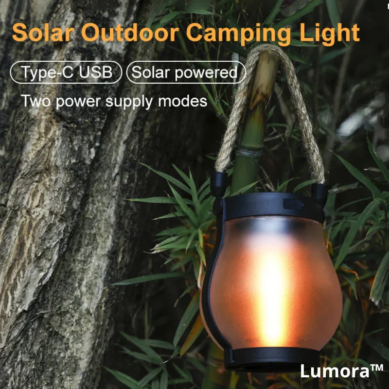 Zonne-energie Vlameffect Lantaarn – Waterdicht & Automatisch LED-Licht