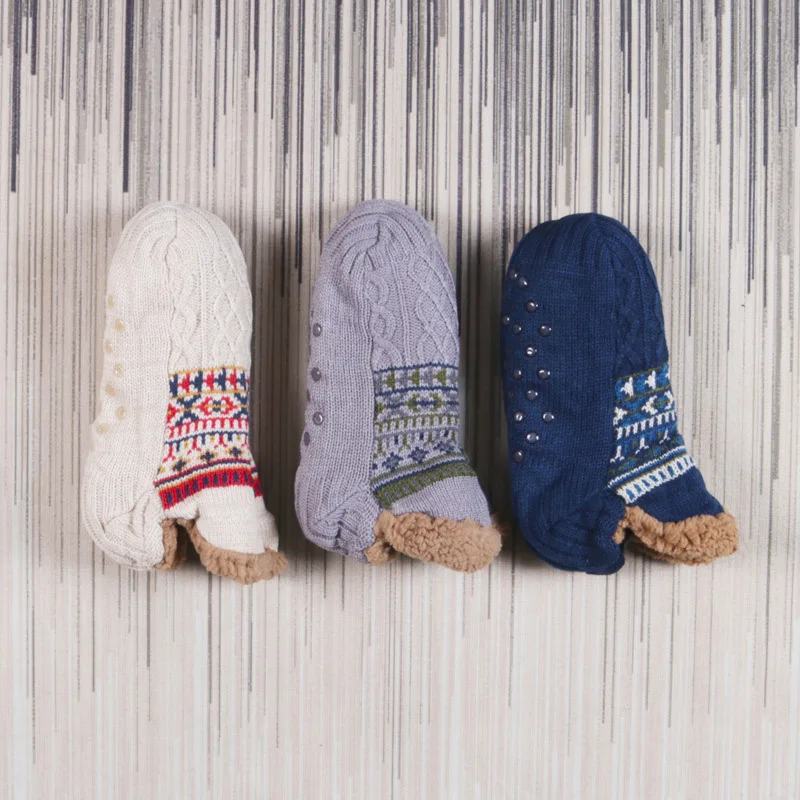Chaussettes de Sol Chaudes Unisexe – Confort Douillet Antidérapant