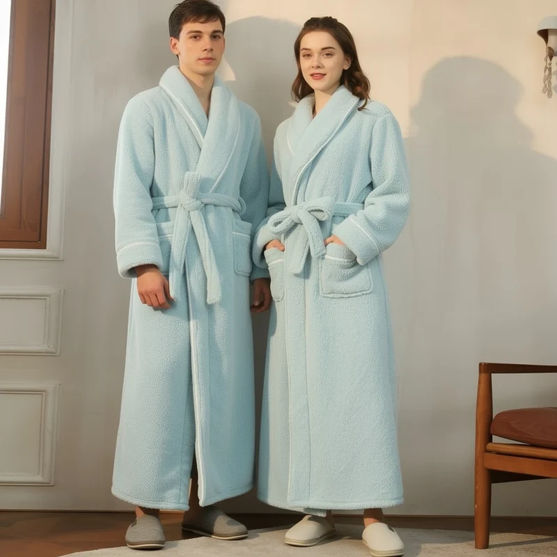 Fleece Bademantel für Damen & Herren | Comfyra