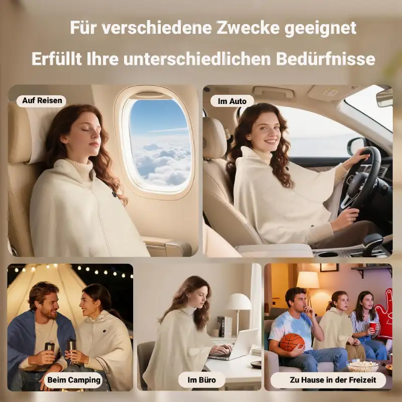 Elektrische Heizdecke mit 3 Heizstufen | HeatDecke