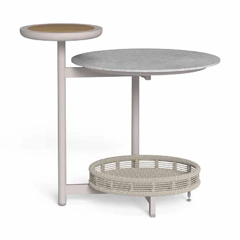 Tavolino da caffè Sylvie Warm white teak Talenti