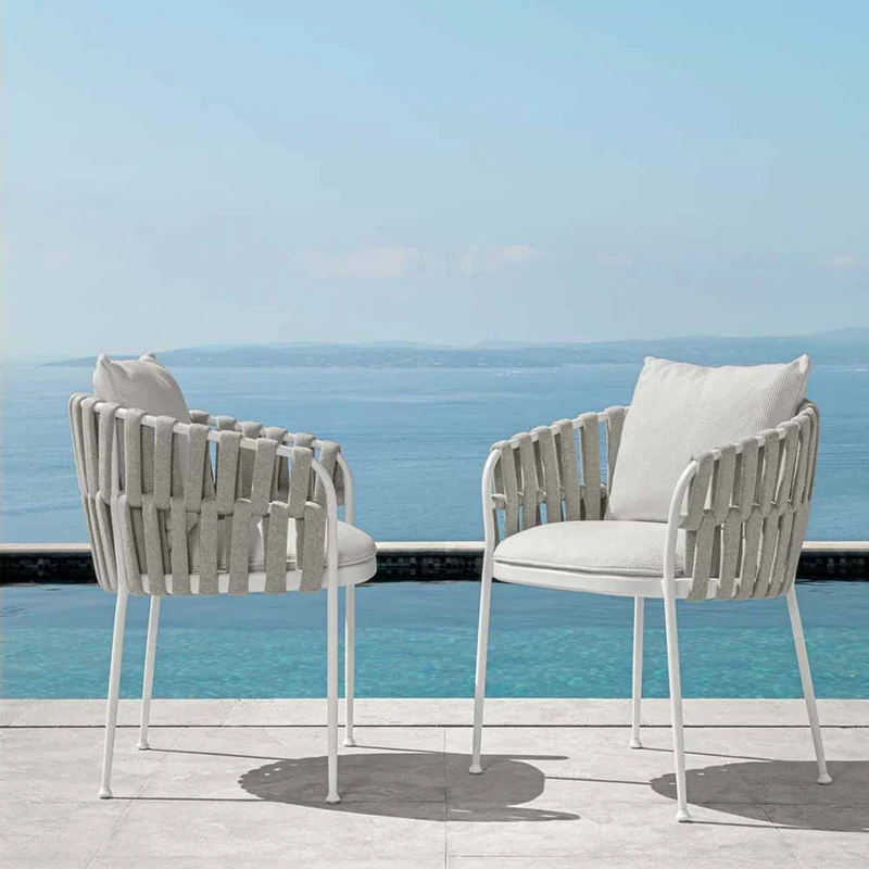 Sedia con braccioli Frame Bianco Silver Talenti