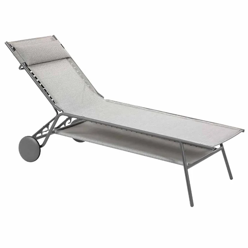 Lettino Lafuma Miami II Alto Duo Galet Titane LFM5172.9714