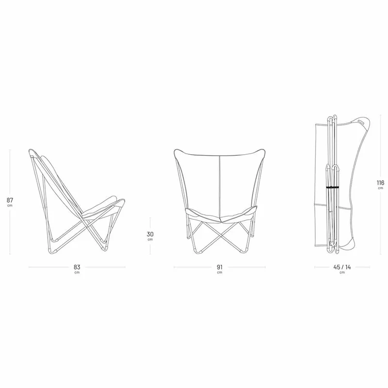 Poltrona Lafuma Pop Up XL BeComfort Moka LFM5183.9935