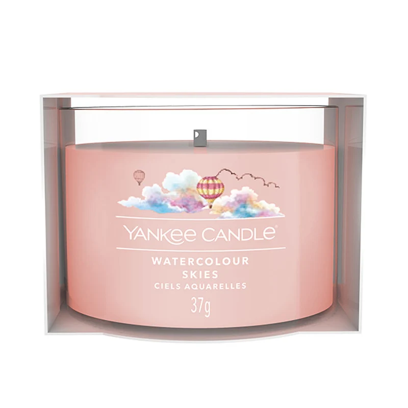 CANDELA PROFUMATA VOTIVE IN VETRO WATERCOLOUR SKIES
