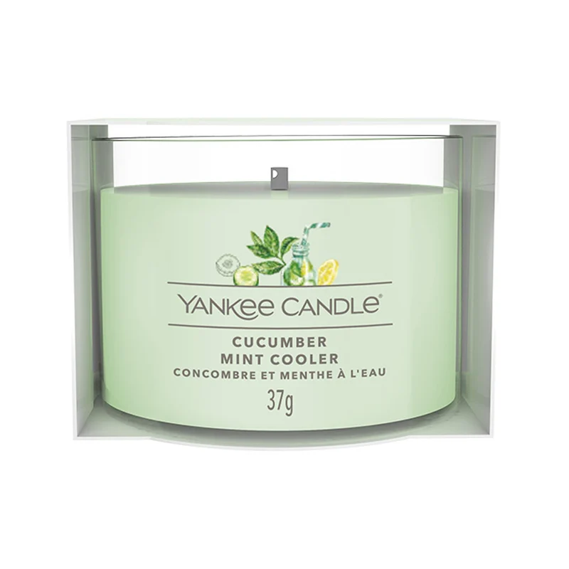 CANDELA PROFUMATA VOTIVE IN VETRO CUCUMBER MINT COOLER