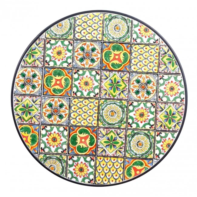 SET TAVOLO DA GIARDINO NAXOS D.60CM + 2 SEDIE PIEGHEVOLI NAXOS