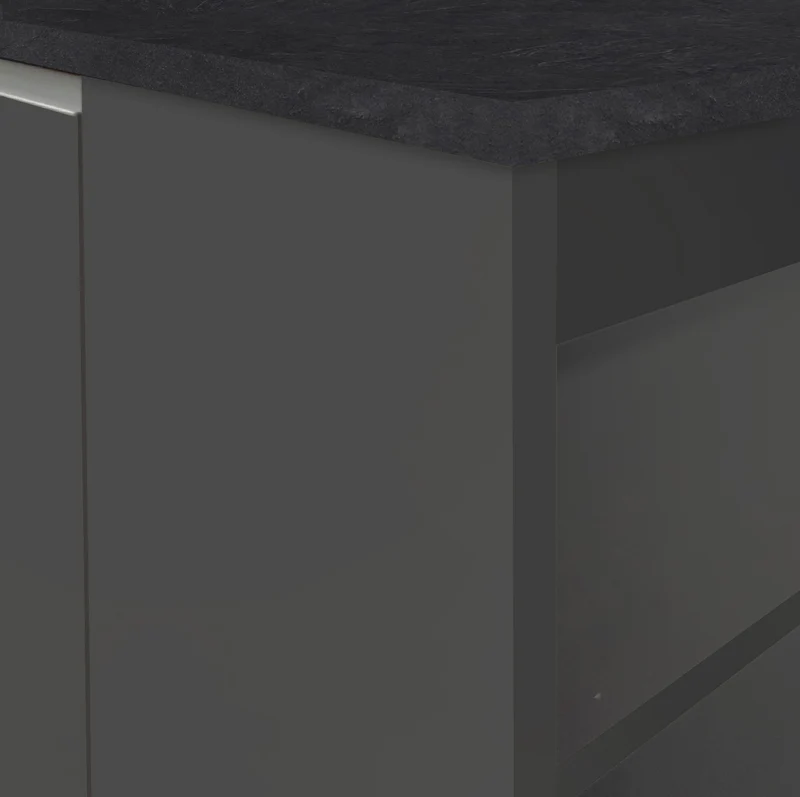 Isola Cucina SOLE 2 Ante – Antracite/Report, 160x90x90 cm, 3 Posti, Made in Italy