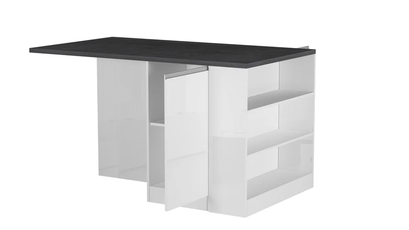 Isola Cucina SOLE 2 Ante – Bianco/Report, 160x90x90 cm, Made in Italy