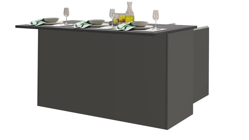 Isola Cucina SOLE 3 Ante – Antracite/Report, 155x90x90 cm, Made in Italy