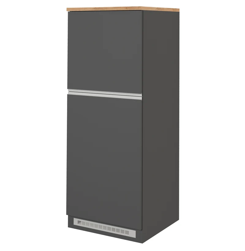 Colonna Porta Frigo SOLE - Antracite e Rovere Wotan, Design Moderno