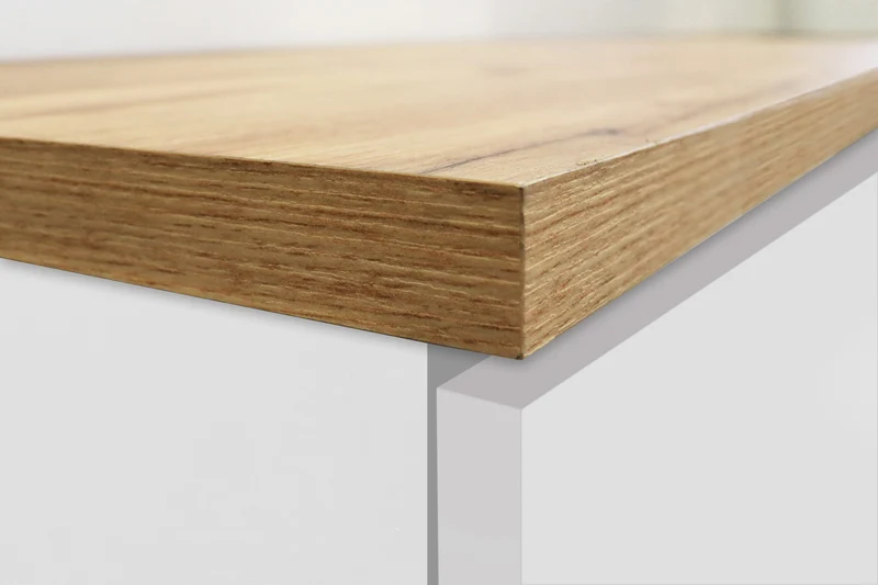 Colonna Portaspezie SOLE - Bianco/Rovere Wotan, Moderna e Elegante