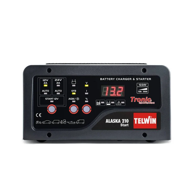 Caricabatterie Telwin Alaska 210 12V-24V con Avviatore