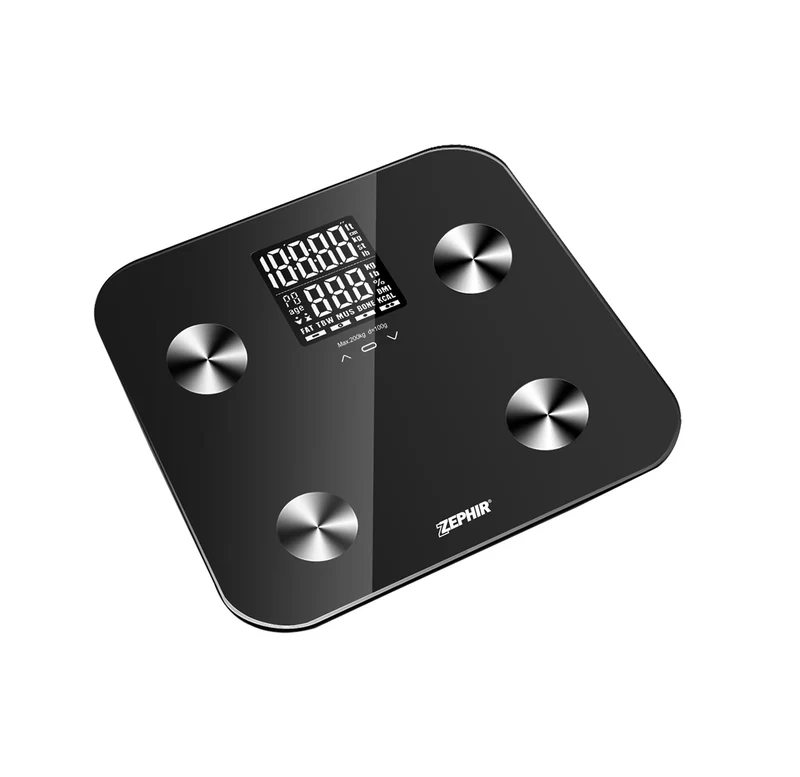 Bilancia Pesa Persona Elettronica Nero Max 200kg