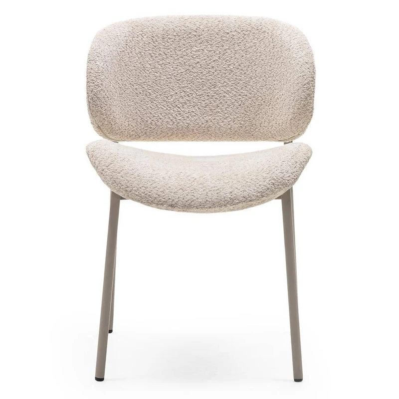 Sedia Imbottita SUKRA, Beige, Boucle