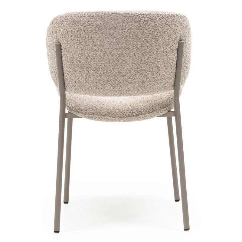 Sedia Imbottita SUKRA, Beige, Boucle