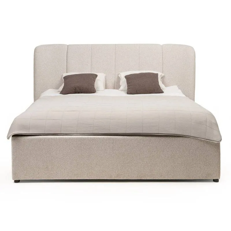 Letto imbottito LULANEL 160x200 cm, beige chiaro