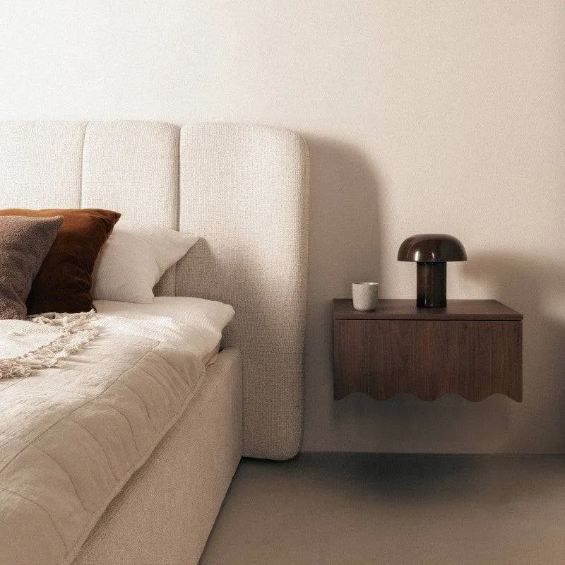 Letto imbottito LULANEL 160x200 cm, beige chiaro