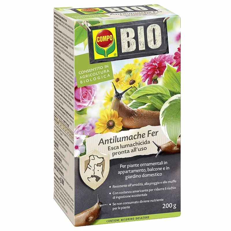 Esca lumachicida Compo Bio Antilumache Fer PFnPO 200 g