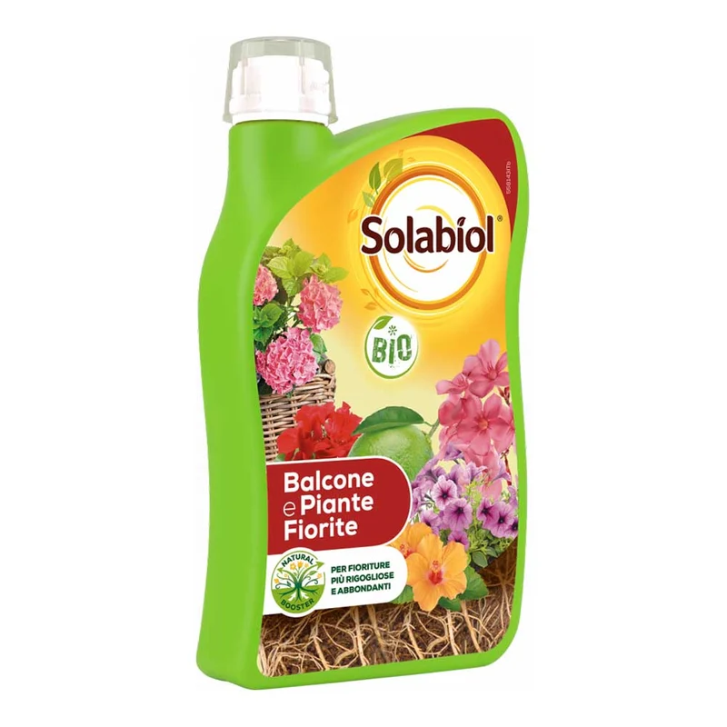 Concime BIO Liquido per Balconi e Piante fiorite 1lt Solabiol