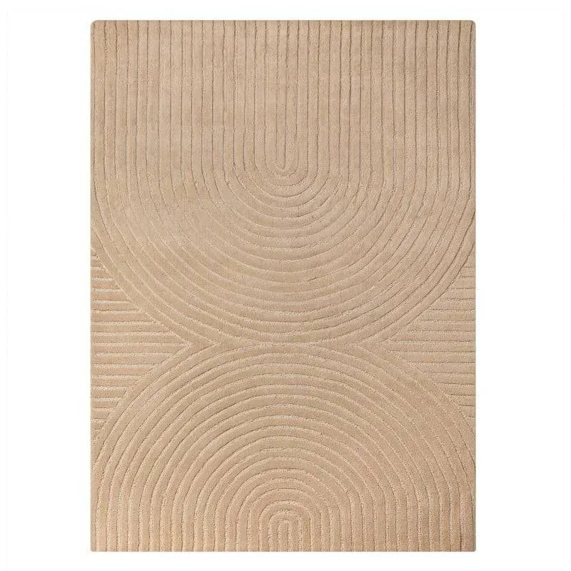 Tappeto MORO rettangolare, lana, beige scuro