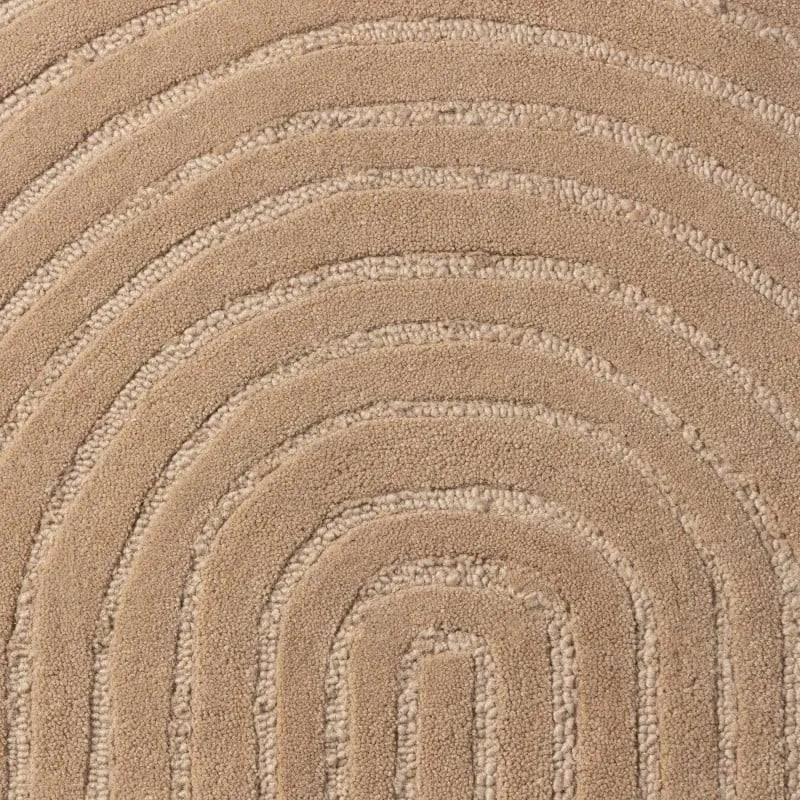 Tappeto MORO rettangolare, lana, beige scuro