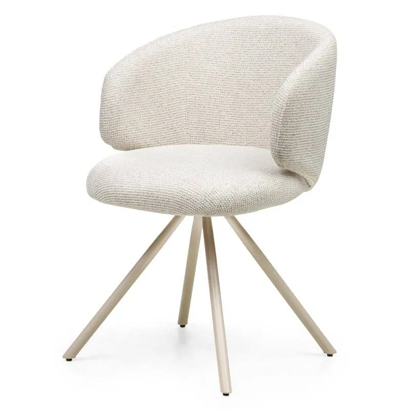 Poltrona girevole PERLA beige