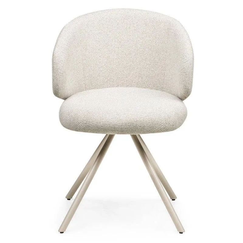 Poltrona girevole PERLA beige