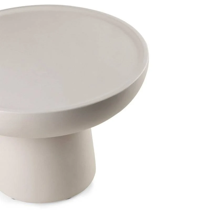 Tavolino LORENSI 60 cm, beige, finitura opaca