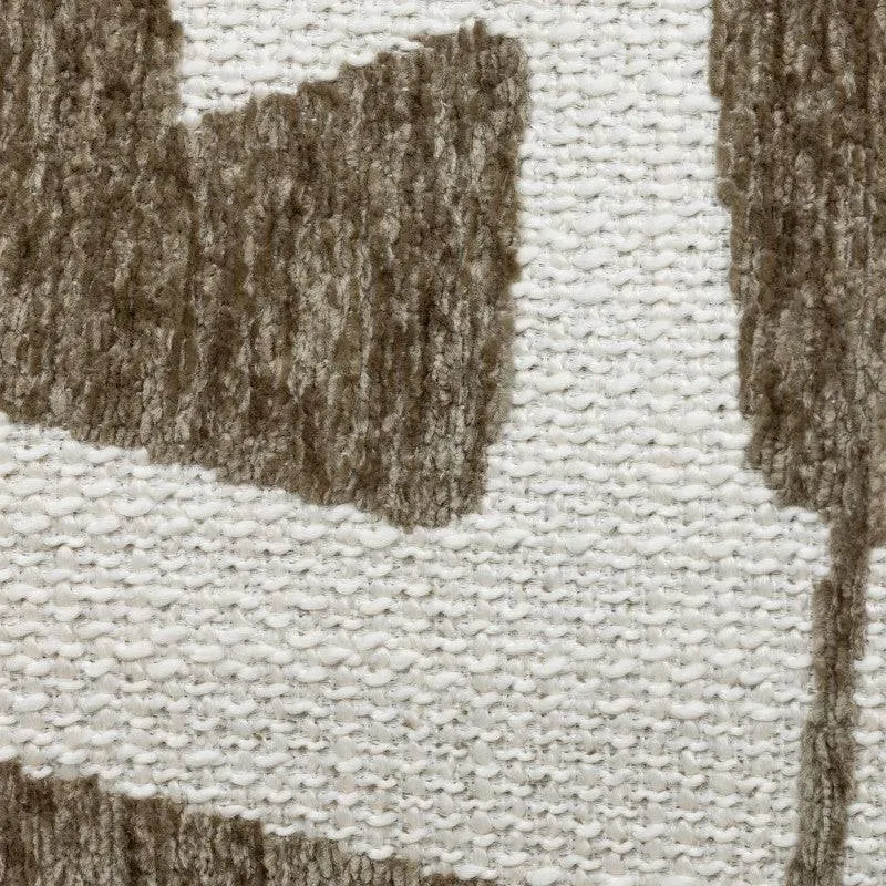 Poltrona ANNABEL, olive-cream/noce, forme arrotondate