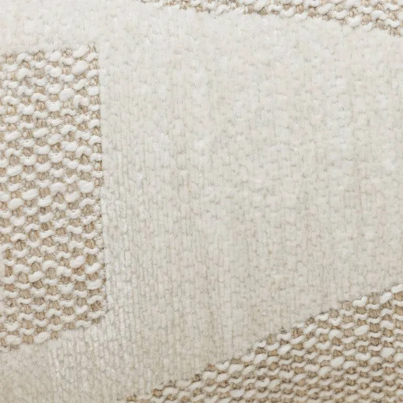 Poltrona MARABELL, forme arrotondate, beige/cream, noce