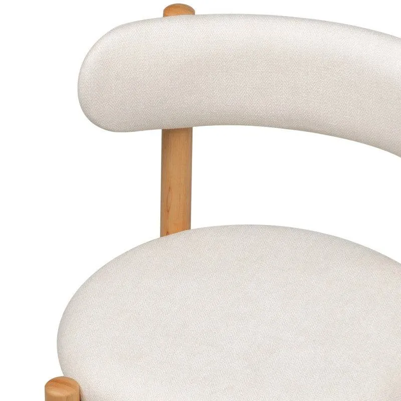 Sedia YANG Crema/Legno Naturale