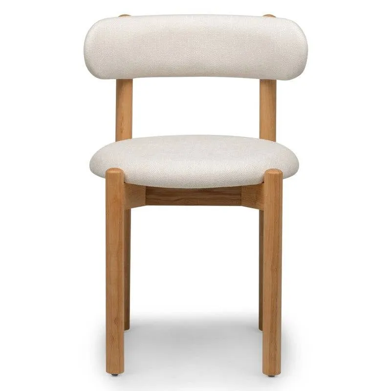 Sedia YANG Crema/Legno Naturale