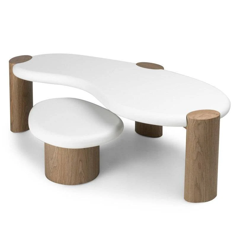 Tavolo OBUO 125 cm Bianco Noce