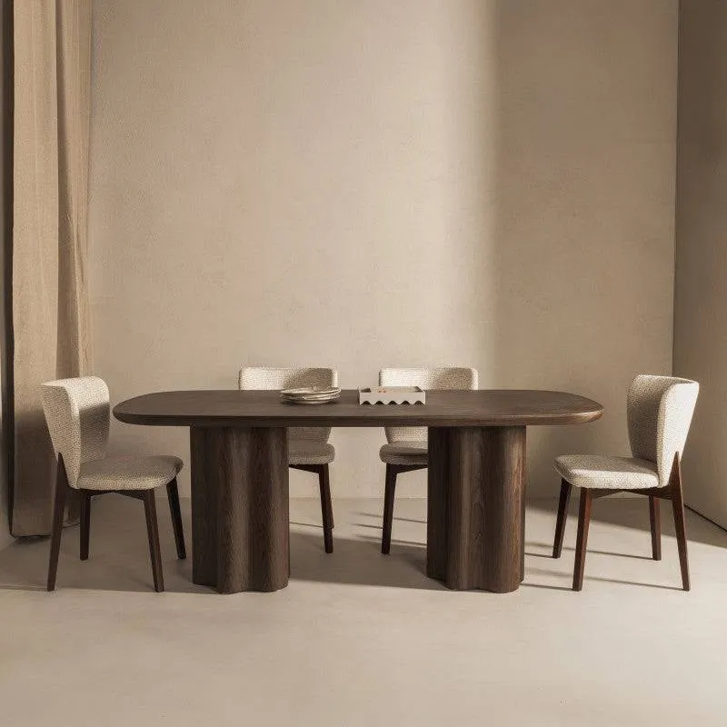 Tavolo da pranzo JAKKO 200x100 cm, noce scuro